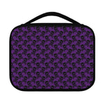 Purple And Black Halloween Skull Print Classic Bible Case