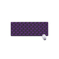 Purple And Black Halloween Skull Print Extended Mouse Pad