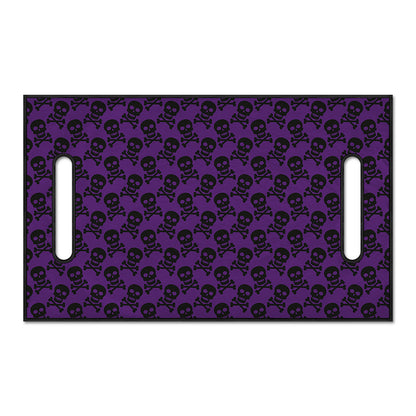 Purple And Black Halloween Skull Print Golf Cart Seat Cover