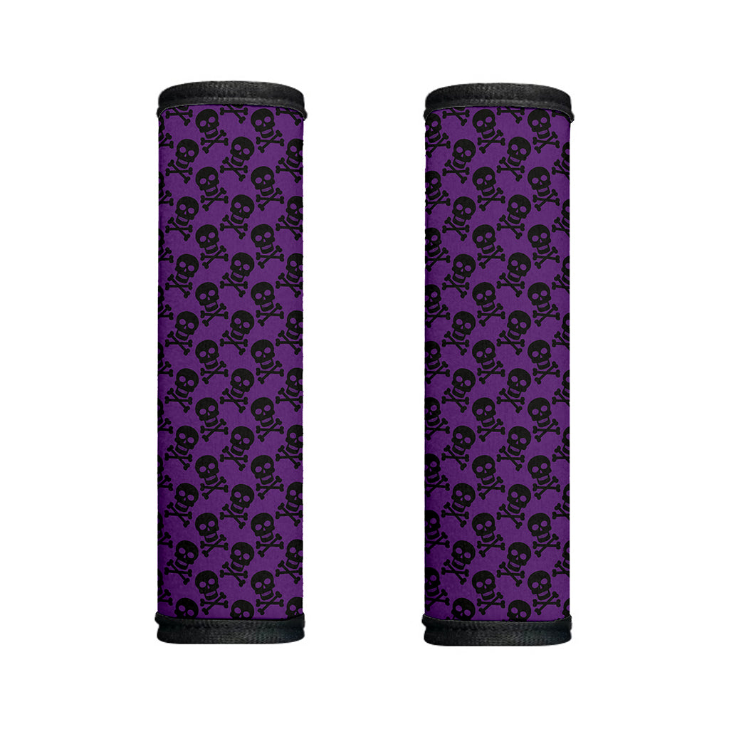Purple And Black Halloween Skull Print Handle Covers