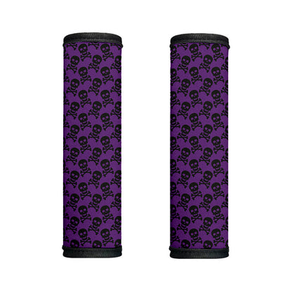 Purple And Black Halloween Skull Print Handle Covers