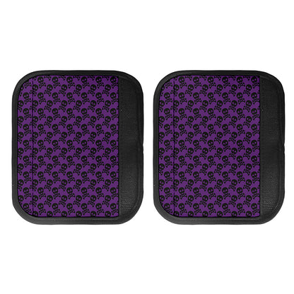 Purple And Black Halloween Skull Print Handle Covers