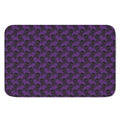 Purple And Black Halloween Skull Print Indoor Door Mat
