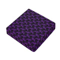 Purple And Black Halloween Skull Print Outdoor Seat Cushion Cover