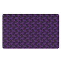 Purple And Black Halloween Skull Print Polyester Doormat
