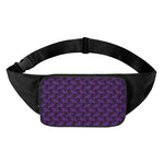 Purple And Black Halloween Skull Print Waist Bag