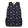 Purple And Blue Dream Catcher Print 17 Inch Backpack