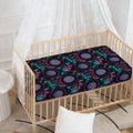 Purple And Blue Dream Catcher Print Baby Crib Sheet