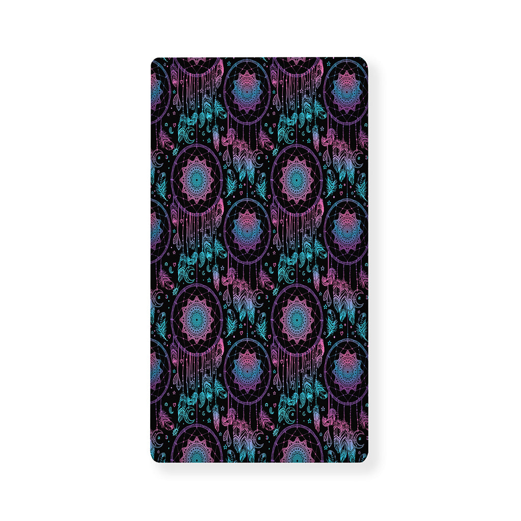 Purple And Blue Dream Catcher Print Baby Crib Sheet