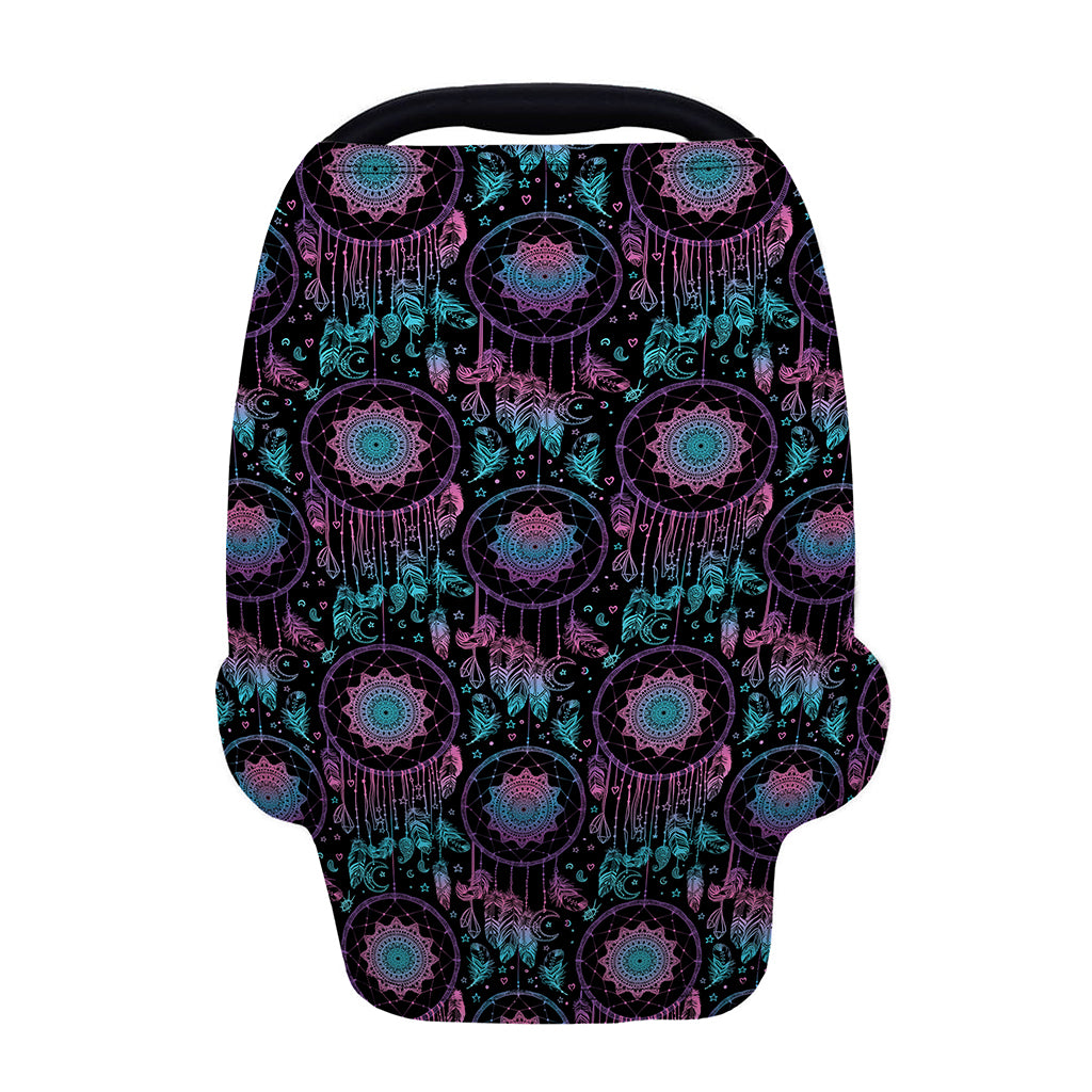 Purple And Blue Dream Catcher Print Baby Seat Cover