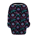 Purple And Blue Dream Catcher Print Baby Seat Cover