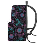 Purple And Blue Dream Catcher Print Backpack