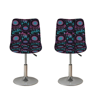 Purple And Blue Dream Catcher Print Bar Stool Covers