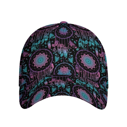 Purple And Blue Dream Catcher Print Baseball Cap