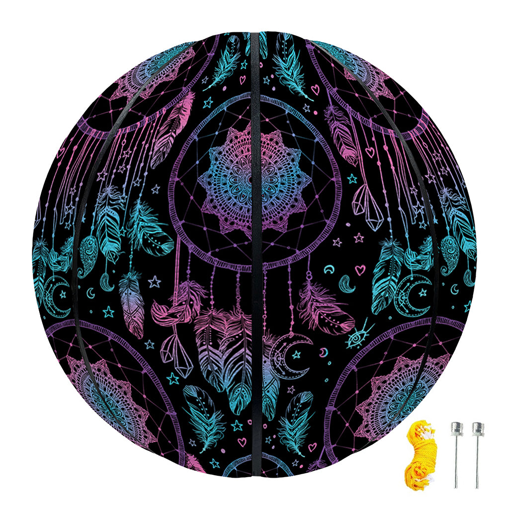 Purple And Blue Dream Catcher Print Basketball