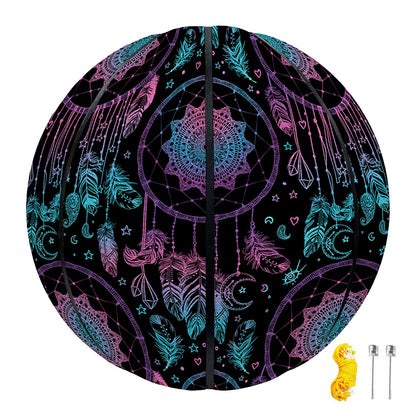 Purple And Blue Dream Catcher Print Basketball