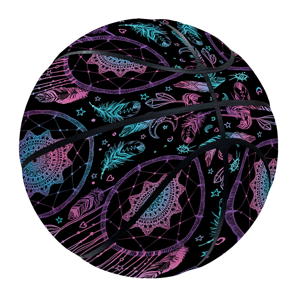 Purple And Blue Dream Catcher Print Basketball