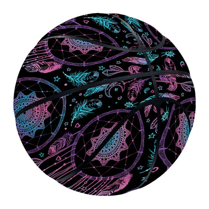 Purple And Blue Dream Catcher Print Basketball