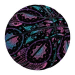 Purple And Blue Dream Catcher Print Basketball