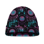 Purple And Blue Dream Catcher Print Beanie