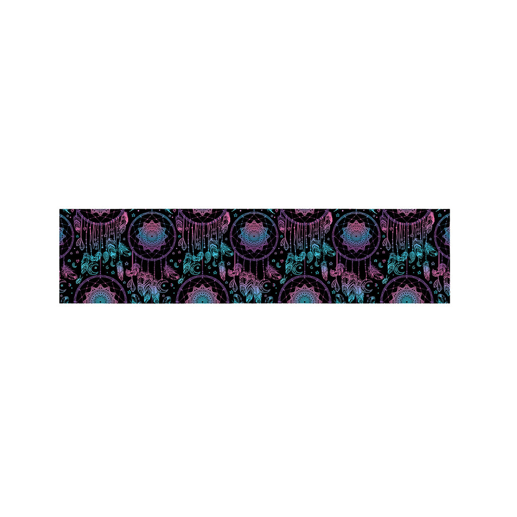 Purple And Blue Dream Catcher Print Bed Runner