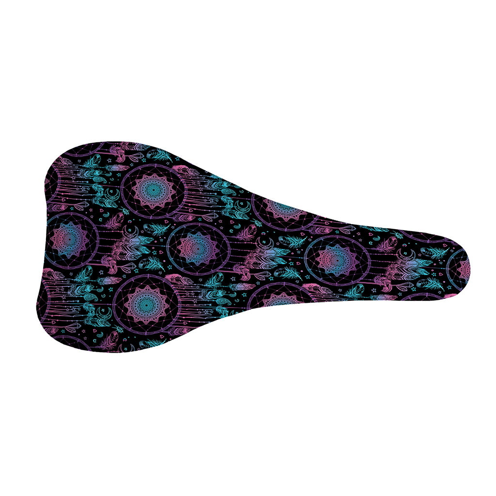Purple And Blue Dream Catcher Print Bicycle Seat Cover