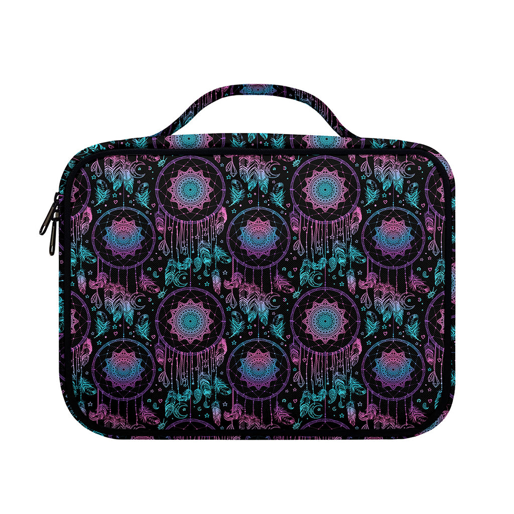 Purple And Blue Dream Catcher Print Briefcase Bible Bag