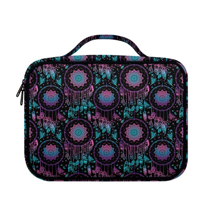 Purple And Blue Dream Catcher Print Briefcase Bible Bag