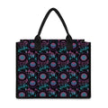 Purple And Blue Dream Catcher Print Canvas Tote Bag