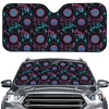 Purple And Blue Dream Catcher Print Car Windshield Sun Shade