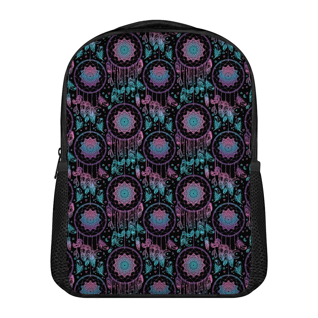 Purple And Blue Dream Catcher Print Casual Backpack