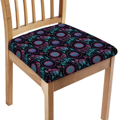 Purple And Blue Dream Catcher Print Chair Cushion Cover