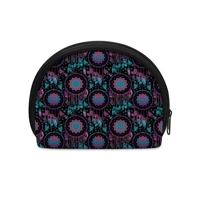 Purple And Blue Dream Catcher Print Coin Purse