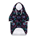 Purple And Blue Dream Catcher Print Dog Zip Up Hoodie