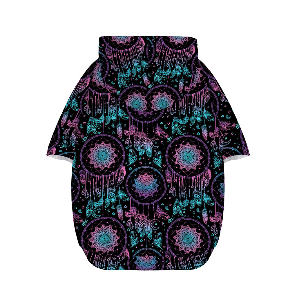 Purple And Blue Dream Catcher Print Dog Zip Up Hoodie