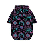Purple And Blue Dream Catcher Print Dog Zip Up Hoodie