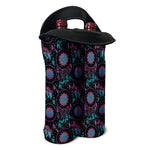Purple And Blue Dream Catcher Print Double Neoprene Wine Tote