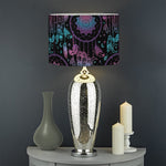 Purple And Blue Dream Catcher Print Drum Lamp Shade