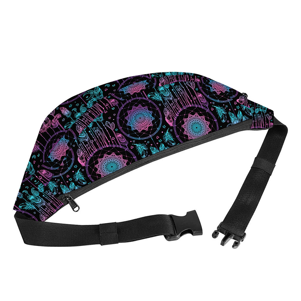 Purple And Blue Dream Catcher Print Fanny Pack