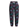 Purple And Blue Dream Catcher Print Fleece Lined Knit Pants