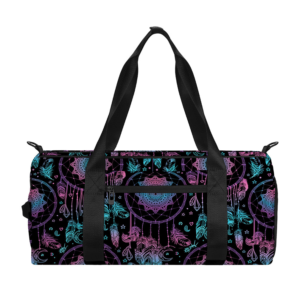Purple And Blue Dream Catcher Print Gym Bag