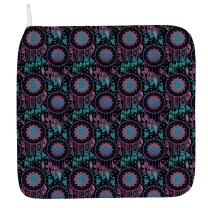 Purple And Blue Dream Catcher Print Hand Towel