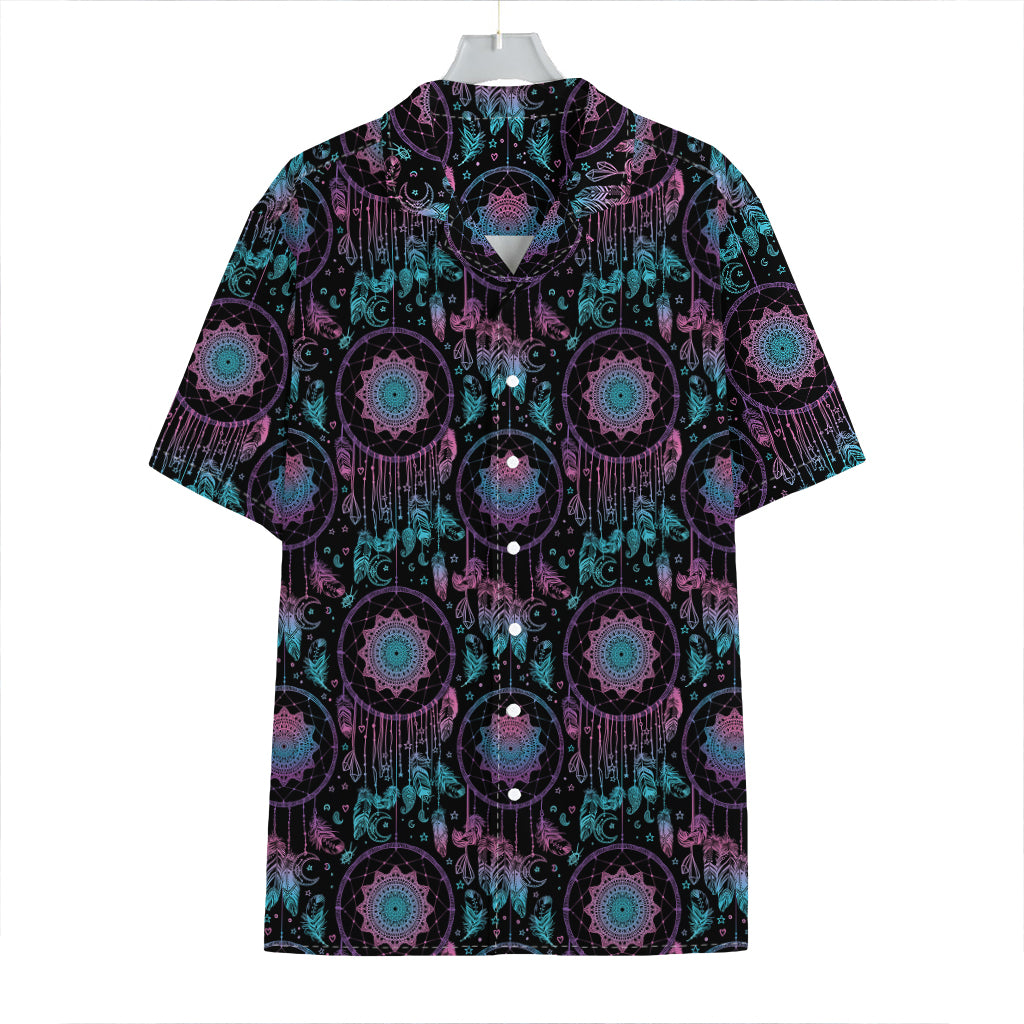 Purple And Blue Dream Catcher Print Hawaiian Shirt