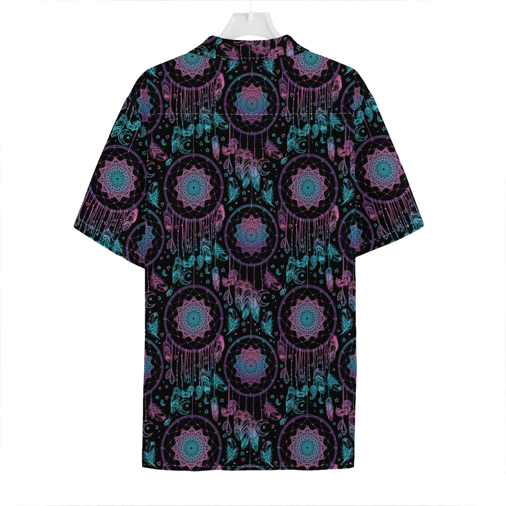 Purple And Blue Dream Catcher Print Hawaiian Shirt