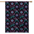 Purple And Blue Dream Catcher Print House Flag