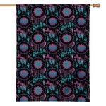 Purple And Blue Dream Catcher Print House Flag