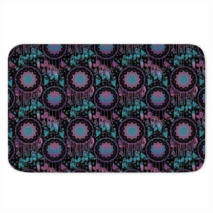 Purple And Blue Dream Catcher Print Indoor Door Mat