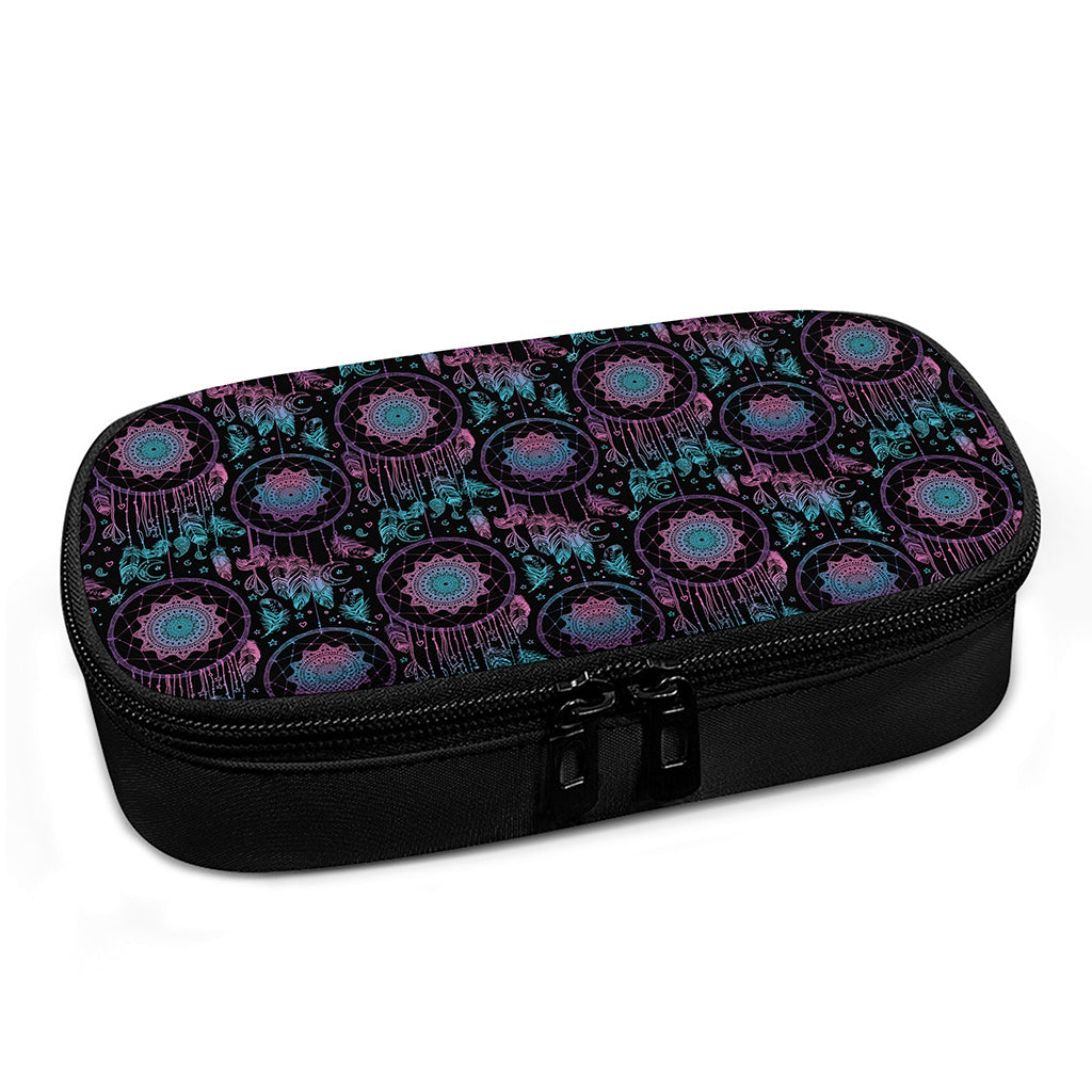 Purple And Blue Dream Catcher Print Insulin Cooler Travel Case