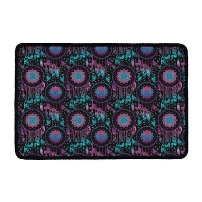 Purple And Blue Dream Catcher Print Kitchen Mat