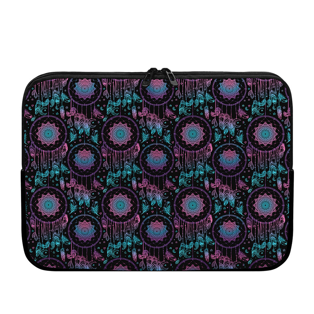 Purple And Blue Dream Catcher Print Laptop Sleeve